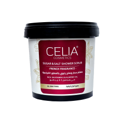 مقشر الملح والسكر الرغوي بالعطور الفرنسية Salt & Sugar Shower Scrub with French Fragrance