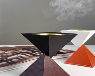 مبخرة هرمية فاخرة من الحجر الطبيعي Stone Pyramid Incense Burner