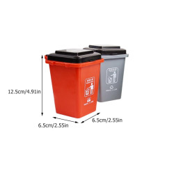 سلة نفايات مكتبية توضع على المكتب Desktop Office Trash Bin