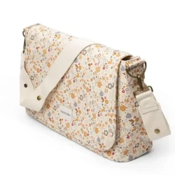 حقيبة للأم حجم وسط بيجي اللون مع رسمة الورد S SEL BOLSO MAT BANDOLERA WONDERALAN LIB