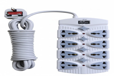 سيار كهرباء 8 مخارج اصلي نحاس 5 متر Electricity distributor - 8 original copper outlets - 5 meters