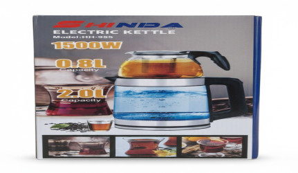 غلاية زجاج طابقين 2 لتر Two-tier glass kettle - 2 liters