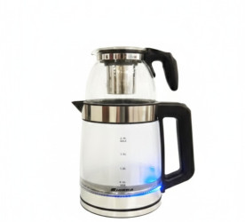 غلاية زجاج طابقين 2 لتر Two-tier glass kettle - 2 liters