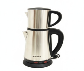 غلاية طابقين ستيل - 2 لتر Two-tier stainless steel kettle - 2 liters