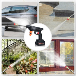 مسدس غسيل ضغط عالي لاسلكي 48 فولت من  (فارة غسيل). 48V Cordless High Pressure Washer Gun (Washing Machine).
