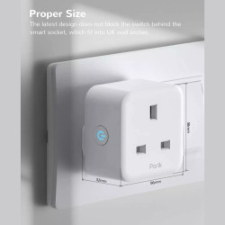 مقبس ذكي PORIK واي فاي تحكم صوتي متوافقة أليكسا جوجل PORIK Smart Socket with Wi-Fi, Voice Control, Alexa & Google Compatible
