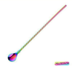 قصبة ستيل متعددة الاستخدام 2 في 1 (قصبة + ملعقة) 2 in 1 Stainless Steel Straw with Spoon