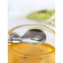 قصبة ستيل متعددة الاستخدام 2 في 1 (قصبة + ملعقة) 2 in 1 Stainless Steel Straw with Spoon