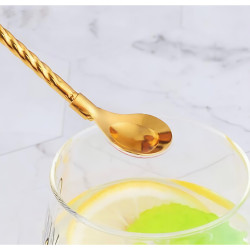قصبة ستيل متعددة الاستخدام 2 في 1 (قصبة + ملعقة) 2 in 1 Stainless Steel Straw with Spoon