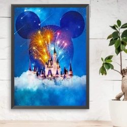لوحة ديزني رسم بالأرقام أكريليك 50×40 سم Disney Paint by Numbers Acrylic Painting 50x40cm