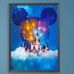 لوحة ديزني رسم بالأرقام أكريليك 50×40 سم Disney Paint by Numbers Acrylic Painting 50x40cm