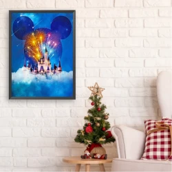 لوحة ديزني رسم بالأرقام أكريليك 50×40 سم Disney Paint by Numbers Acrylic Painting 50x40cm