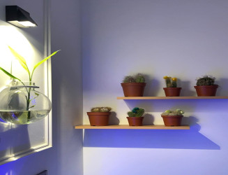 رف خشبي جداري عائم 70 سم Wooden Floating Wall Shelf 70 cm