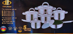 طقم قدور وأواني طبخ ستانلس ستيل فاخر مع ملحقات مطبخ – مجموعة متكاملة 7 قطع Premium Stainless Steel Cookware Set with Kitchen Accessories – Complete Collection