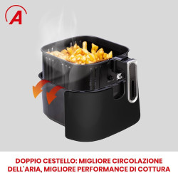 قلاية هوائية أرديس إلدورادا إيطالية أصلية 6.5 لتر رقمية بقوة 1600 واط Ardis Eldorada Italian Original 6.5L Digital Air Fryer, 1600W