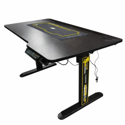 حصادة طاولات هيدروليكية من AG - 120 سم + كرسي ألعاب ايه جي هورايزون - اسود AG Table Reaper Hydraulic - 120cm + Gaming Chair AG Horizon - Black
