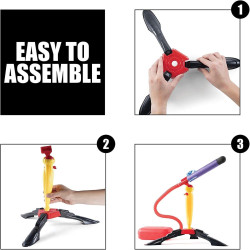 قاذفة صواريخ لعبة إطلاق صواريخ بعيدة المدى للأطفال والكبار Rocket launcher toy, long-range missile launcher for children and adults