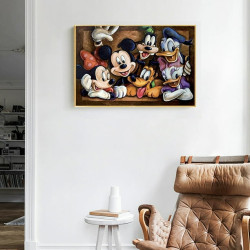 لوحة تلوين بالأرقام ميكي ماوس 50×40 سم للرسم والاسترخاء Mickey Mouse coloring board by numbers 50x40cm for drawing and relaxation