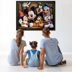 لوحة تلوين بالأرقام ميكي ماوس 50×40 سم للرسم والاسترخاء Mickey Mouse coloring board by numbers 50x40cm for drawing and relaxation