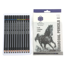 اقلام فحم Charcoal pencils 12