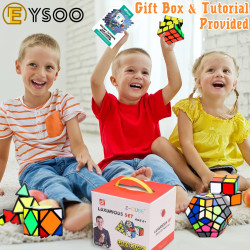 مجموعة مكعبات روبيك سحرية 8 قطع لتحفيز الذكاء للأطفال والكبار 8-piece Magic Rubik's Cube Set to stimulate intelligence in children and adults