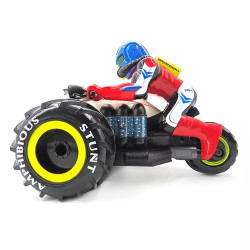 سيارة فلايتك برمائية تحكم عن بعد رباعية الدفع مع إضاءة LED Flytec Amphibious Remote Control 4x4 Car with LED Lights