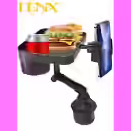 حامل أكواب وصينية طعام + حامل هاتف للسيارة من دينكس DENX 2 IN 1 CUP HOLDER PLATE DX1285
