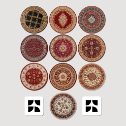 ستيكرات زولية Iraqi Rug Stickers