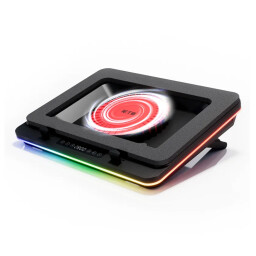 لوح تبريد لابتوب RGB بسرعة 2600 دورة/دقيقة IETS GT600V2 IETS GT600V2 2600 RPM RGB Laptop Cooling Pad