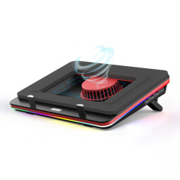 لوح تبريد لابتوب RGB بسرعة 5000 دورة/دقيقة IETS GT500V2 IETS GT500V2 5000 RPM RGB Laptop Cooling Pad