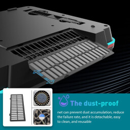 لوح تبريد لابتوب RGB بسرعة 5000 دورة/دقيقة IETS GT500V2 IETS GT500V2 5000 RPM RGB Laptop Cooling Pad