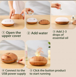 ناشر العطور العطري SD13 بسعة 200 مل – للاستخدام المنزلي SD13 200ml USB Aromatherapy Diffuser for Home Use