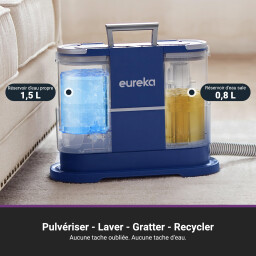 مكنسة يوريكا لتنظيف عميق للسجاد والأرائك والمفروشات والمناطق الضيقة Eureka vacuum cleaner for deep cleaning of carpets, sofas, upholstery, and tight spaces