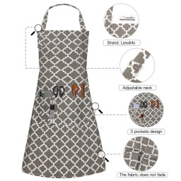 صدرية طهي LessMo للرجال والنساء بثلاثة جيوب LessMo Men's and Women's Three-Pocket Cook's Vest