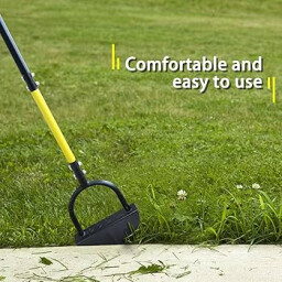 أداة تقليم حواف العشب بنصف قمر مع رأس مسنن ومرفقات Half-moon lawn trimmer with serrated head and attachments
