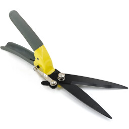 أداة تقليم حواف العشب بنصف قمر مع رأس مسنن ومرفقات Half-moon lawn trimmer with serrated head and attachments