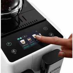 جهاز تحضير الاسبريسو ساخن بارد Rivelia Pabble White Coffee Makers