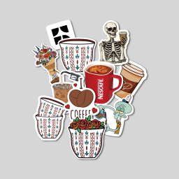 ستيكرات القهوة Coffee Stickers
