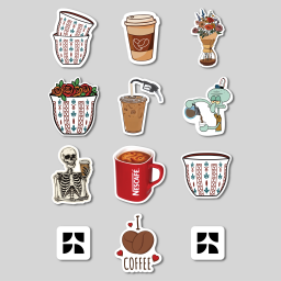 ستيكرات القهوة Coffee Stickers