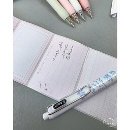سيت اقلام جل Set of pens ,Butterfly & Rose