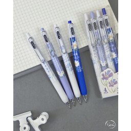 سيت اقلام جل Set of pens ,Butterfly & Rose
