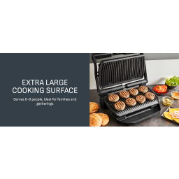شواية صحية تيفال أوبتي جريل+ إكس إل Tefal OptiGrill+ XL Health Grill
