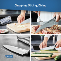 سكين الشيف 16.5 سم تيفال إيفر شارب TEFAL Ever Sharp Chef Knife 16.5 cm