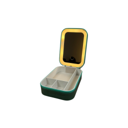 حافظة مكياج مع انارة makeup box with lighting