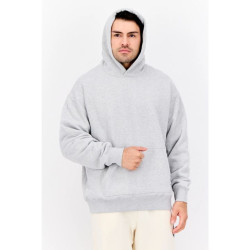 هودي بوما MMQ مزدوج الطبقة رمادي رجالي Puma MMQ Double Layer Pullover Hoodie Men Grey