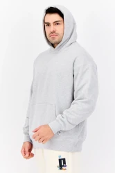 هودي بوما MMQ مزدوج الطبقة رمادي رجالي Puma MMQ Double Layer Pullover Hoodie Men Grey