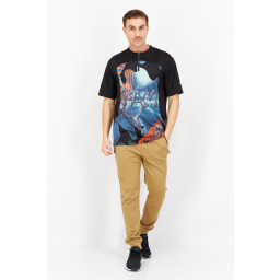 تيشيرت رياضي رجالي بوما للركض بأكمام قصيرة - أسود Puma Men's Running T-Shirt, Short Sleeves - Black