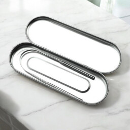 قاشطة اللسان من مورا MURA Stainless Steel Tongue Cleaner with Metal Case