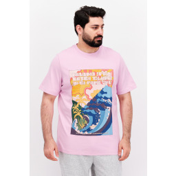 تيشيرت رياضي رجالي بأكمام قصيرة من بوما بنفسجي Puma Men's Short Sleeve Sports T-Shirt - Purple Combo