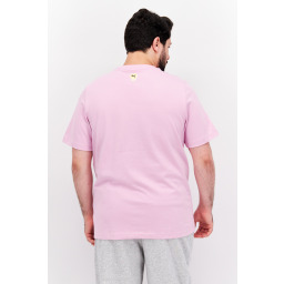 تيشيرت رياضي رجالي بأكمام قصيرة من بوما بنفسجي Puma Men's Short Sleeve Sports T-Shirt - Purple Combo